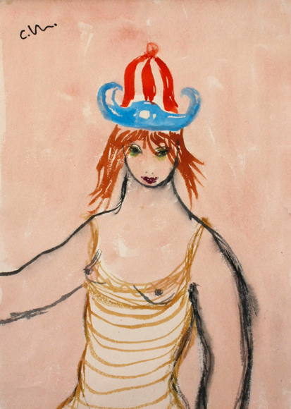 Carl Marx - Mädchen mit Hut