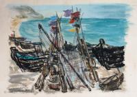 Carl Marx - Boote in der Bucht